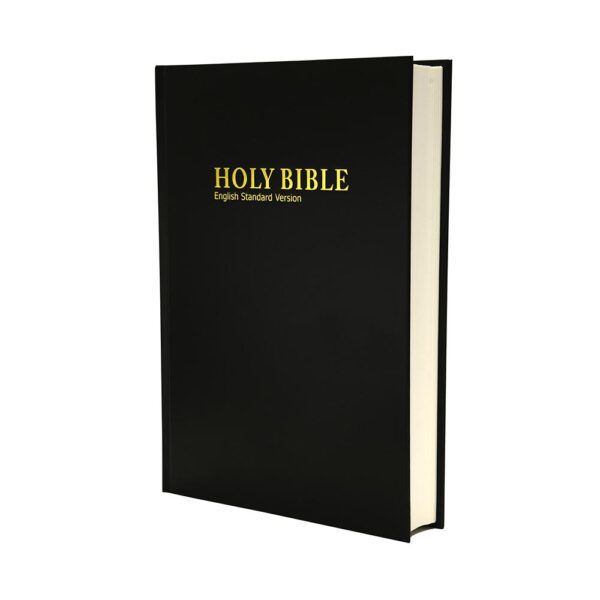 ENGLISH ESV complete Bible, large print, black hardcover, concordance, ribbon marker