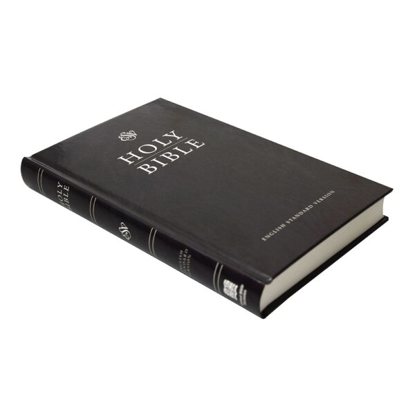 ENGLISH ESV complete Bible, medium size, black marble hardcover - Image 2