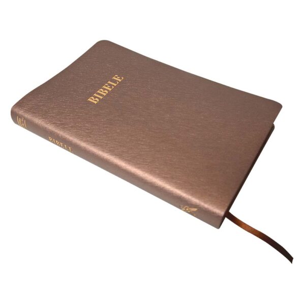 SESOTHO 1909 SO complete Bible, medium size, brown vinyl softcover, gilt-edged, ribbon marker - Image 2