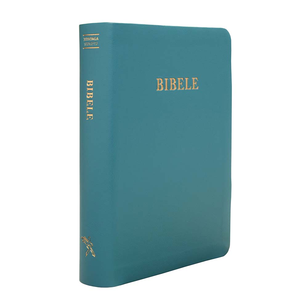 XITSONGA 1929 NO complete Bible, standard size, teal vinyl softcover, gilt-edged - Image 2