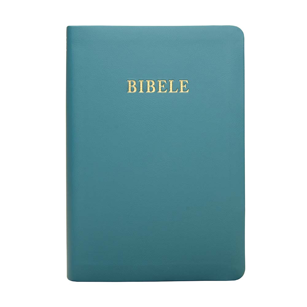 XITSONGA 1929 NO complete Bible, standard size, teal vinyl softcover, gilt-edged - Image 3
