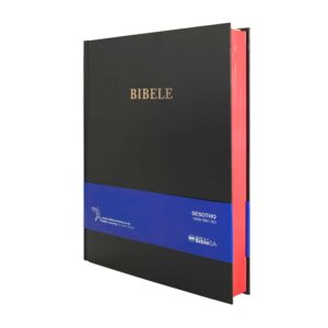 SESOTHO 1909 SO complete Bible, large print, black hardcover with red-edge